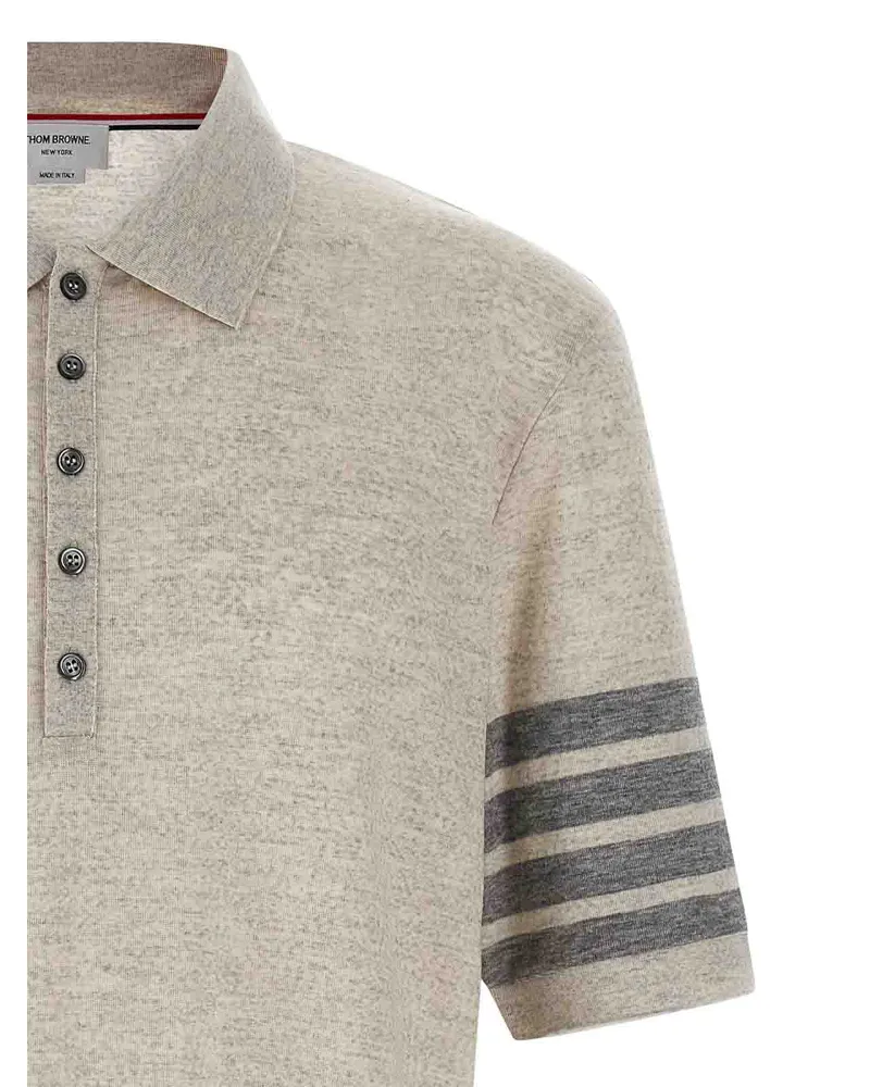 Thom Browne Poloshirt - Grau Grau