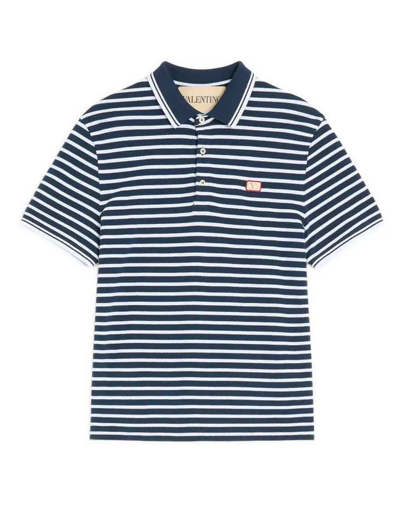 Valentino Garavani Poloshirt - Weiß Blau