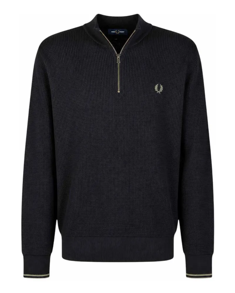 Fred Perry Rollkragenpullover - Schwarz Schwarz