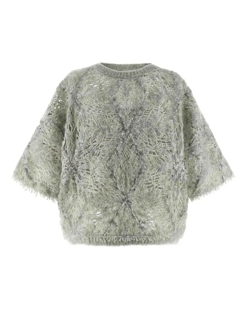Brunello Cucinelli Rundhalspullover - Grau Grau