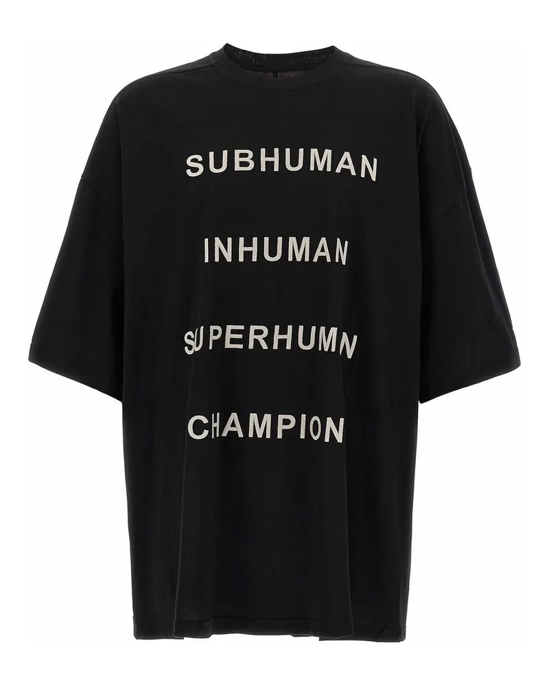 Rick Owens T-Shirt - Schwarz Schwarz