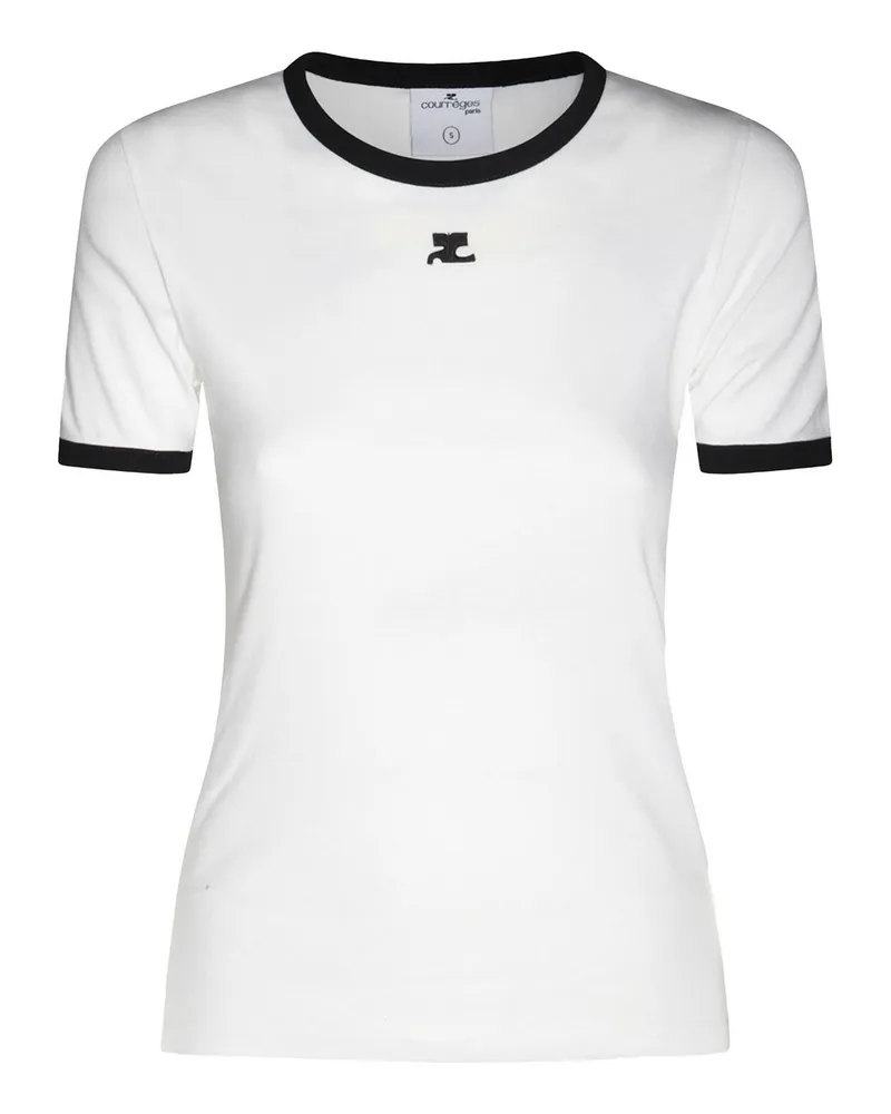 Courrèges T-Shirt - Weiß Weiß