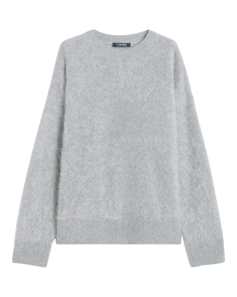 Max Mara Rundhalspullover - Grau Grau
