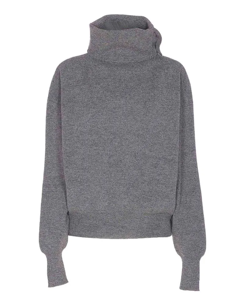 Haikure Rollkragenpullover - Grau Grau