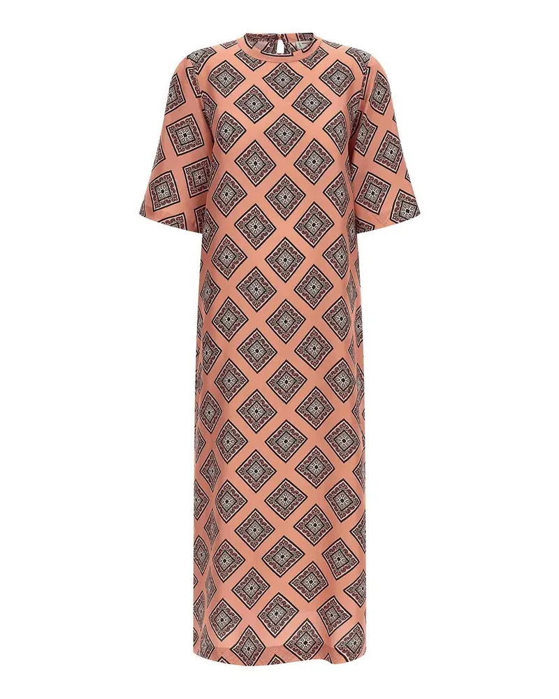 Alberto Biani Knielanges Kleid - Nude Nude