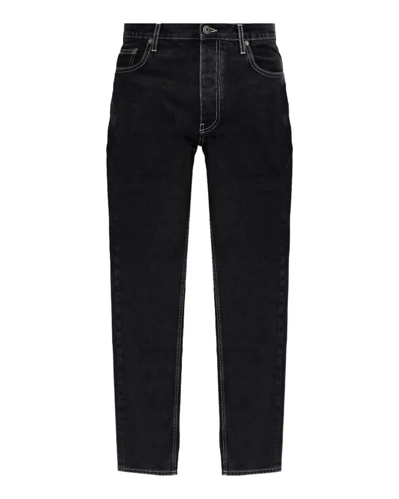 OFF-WHITE Straight Leg Jeans - Schwarz Schwarz