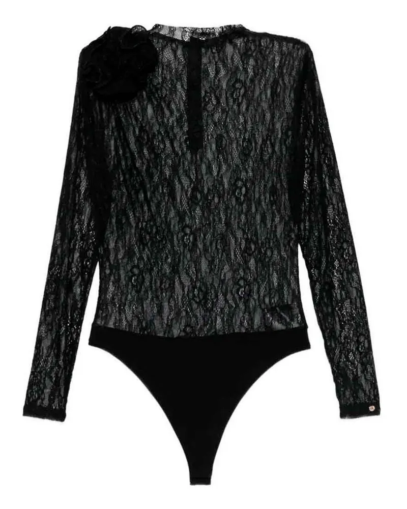 NISSA Top - Schwarz Schwarz