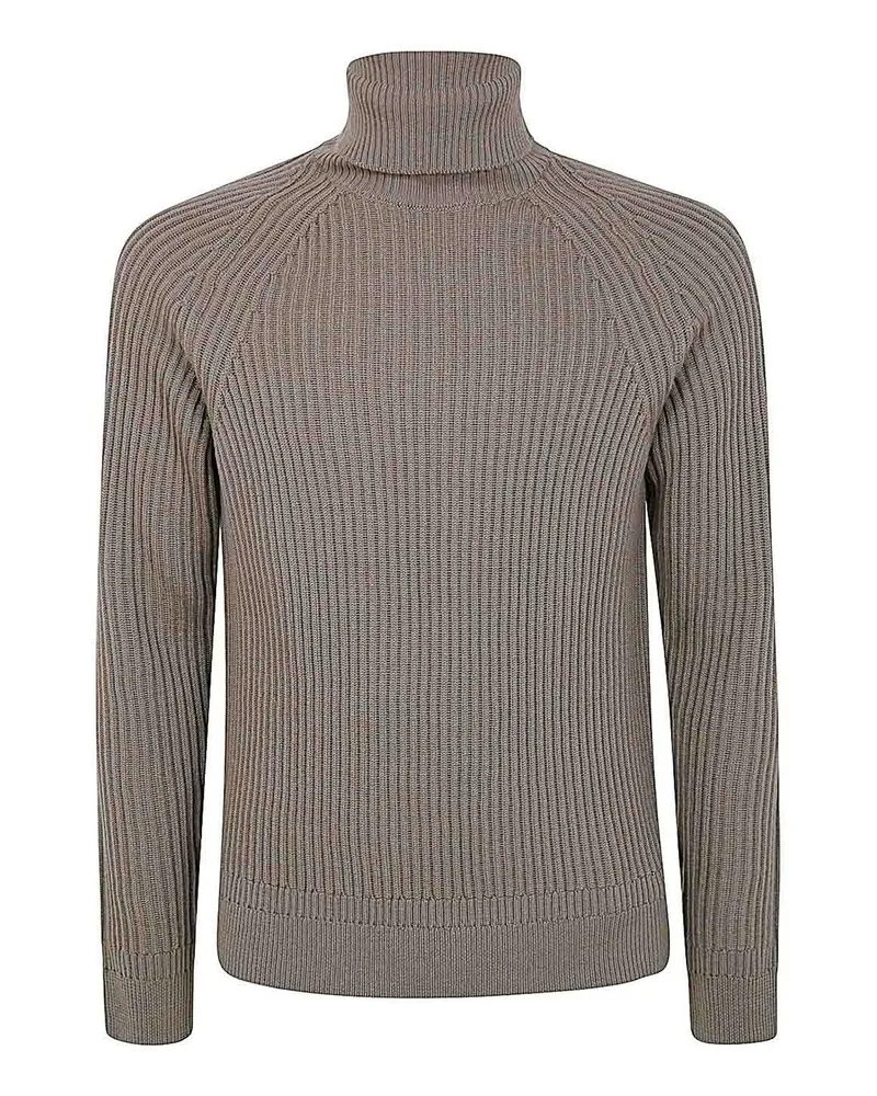 Zanone Rollkragenpullover - Grün Grün