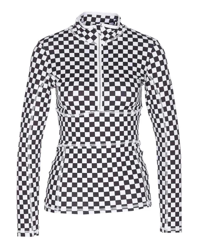 Jet Set Rundhalspullover - Schwarz Schwarz