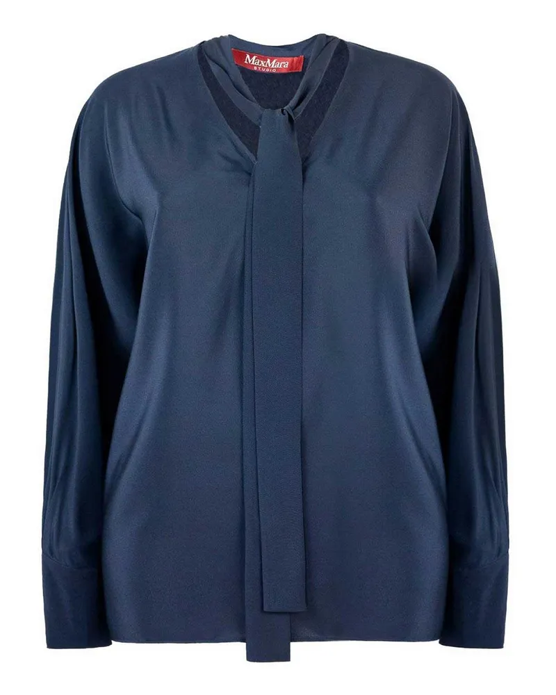 Max Mara Bluse - Blau Blau