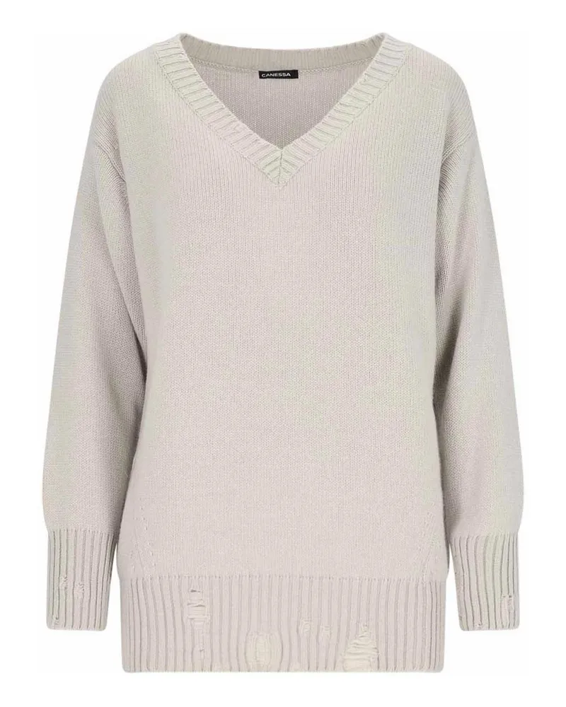 Canessa Rundhalspullover - Beige Beige