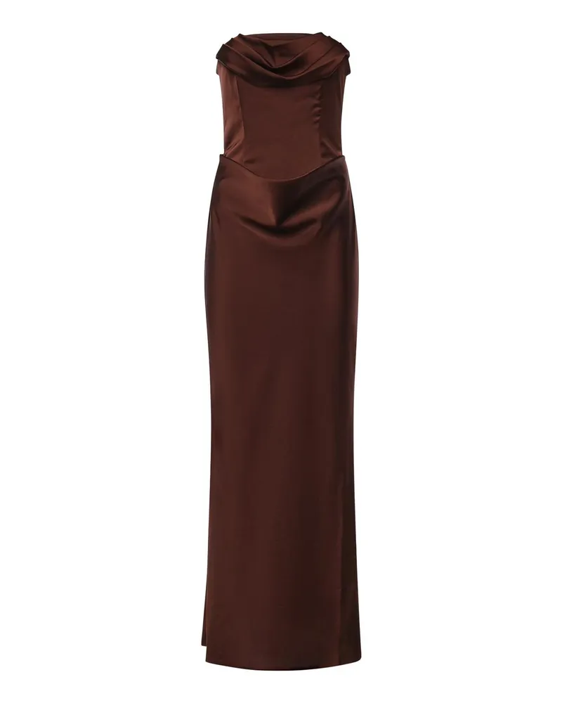 ROTATE Birger Christensen Maxikleid - Camel Camel