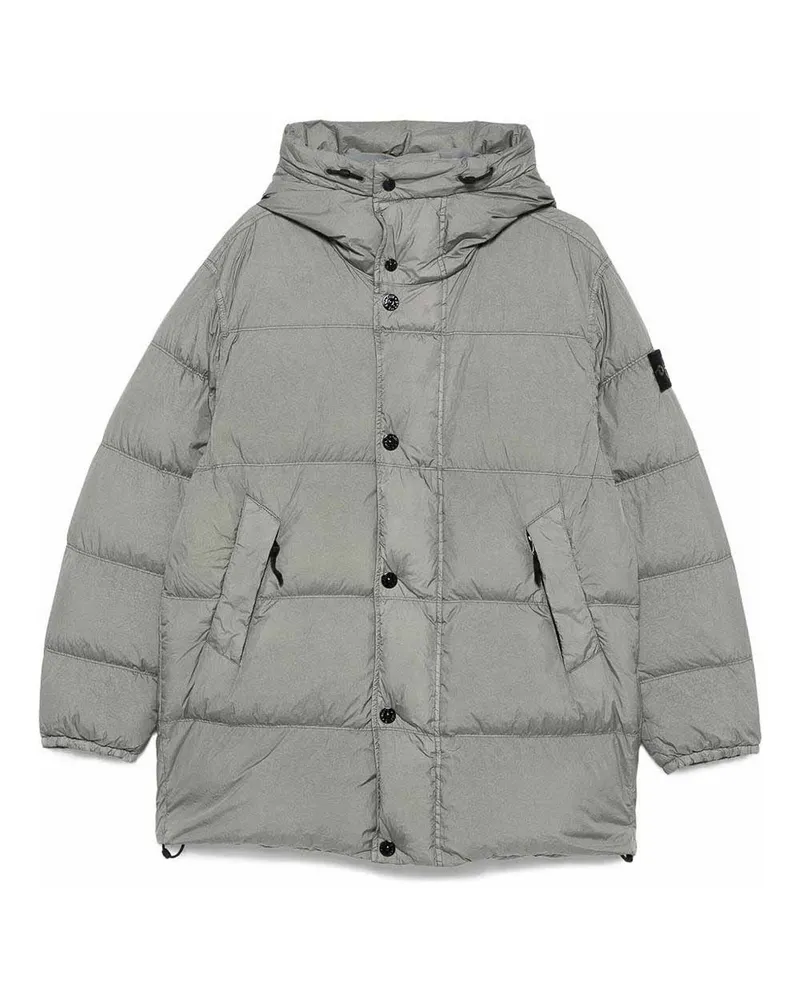Stone Island Knielanger Mantel - Taupe Taupe