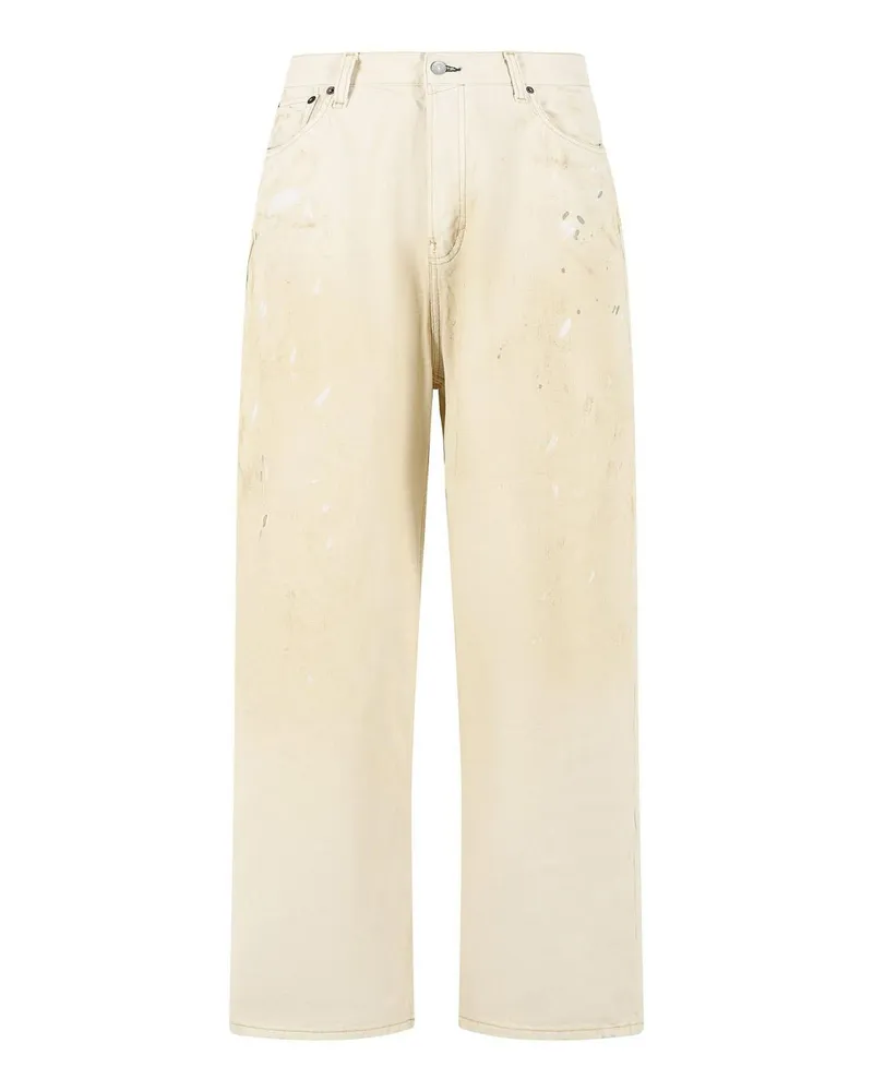 Acne Studios Straight Leg Jeans - Weiß Weiß