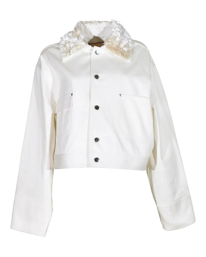 PLAN C Casualjacke - Creme Creme