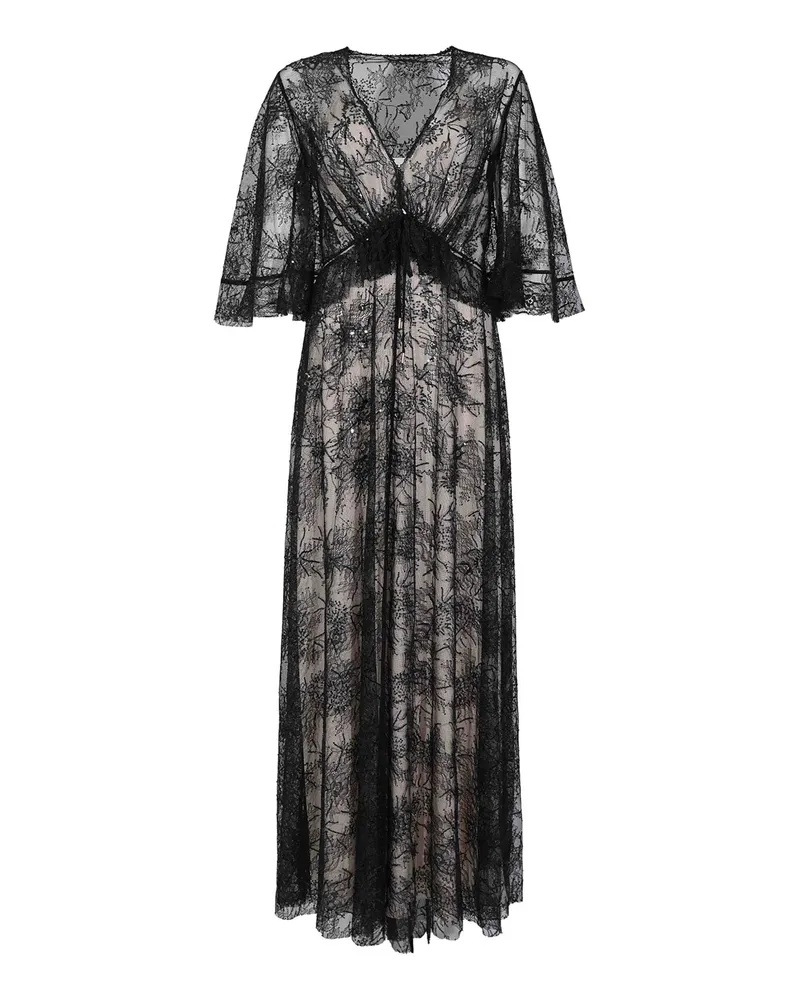 Alberta Ferretti Abendkleid - Schwarz Schwarz