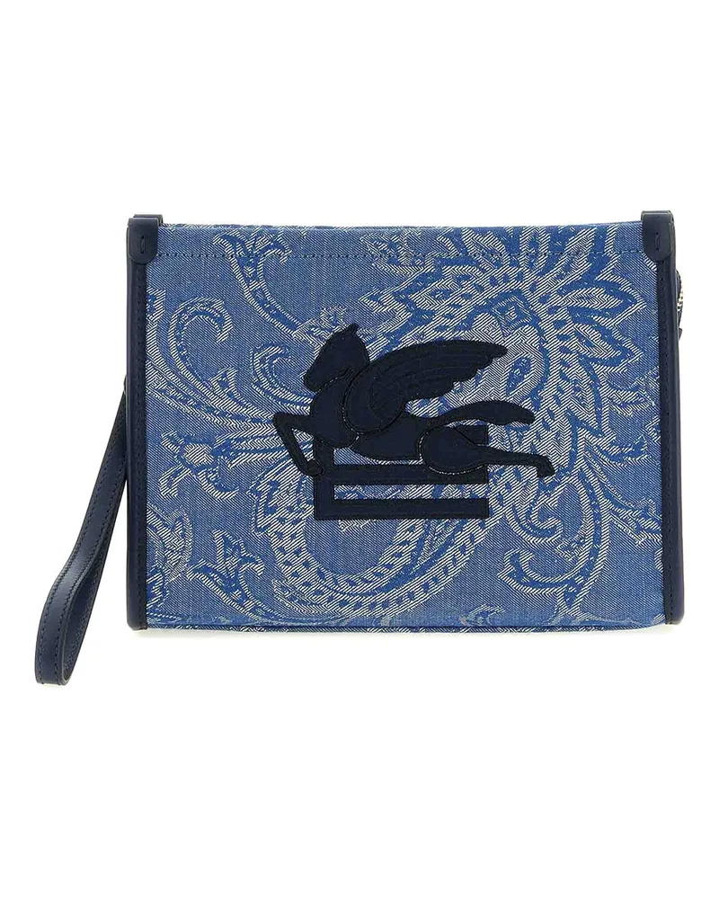 Etro Clutch - Hellblau Hellblau