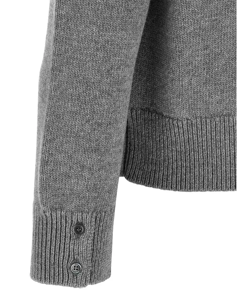 Thom Browne Cardigan - Grau Grau