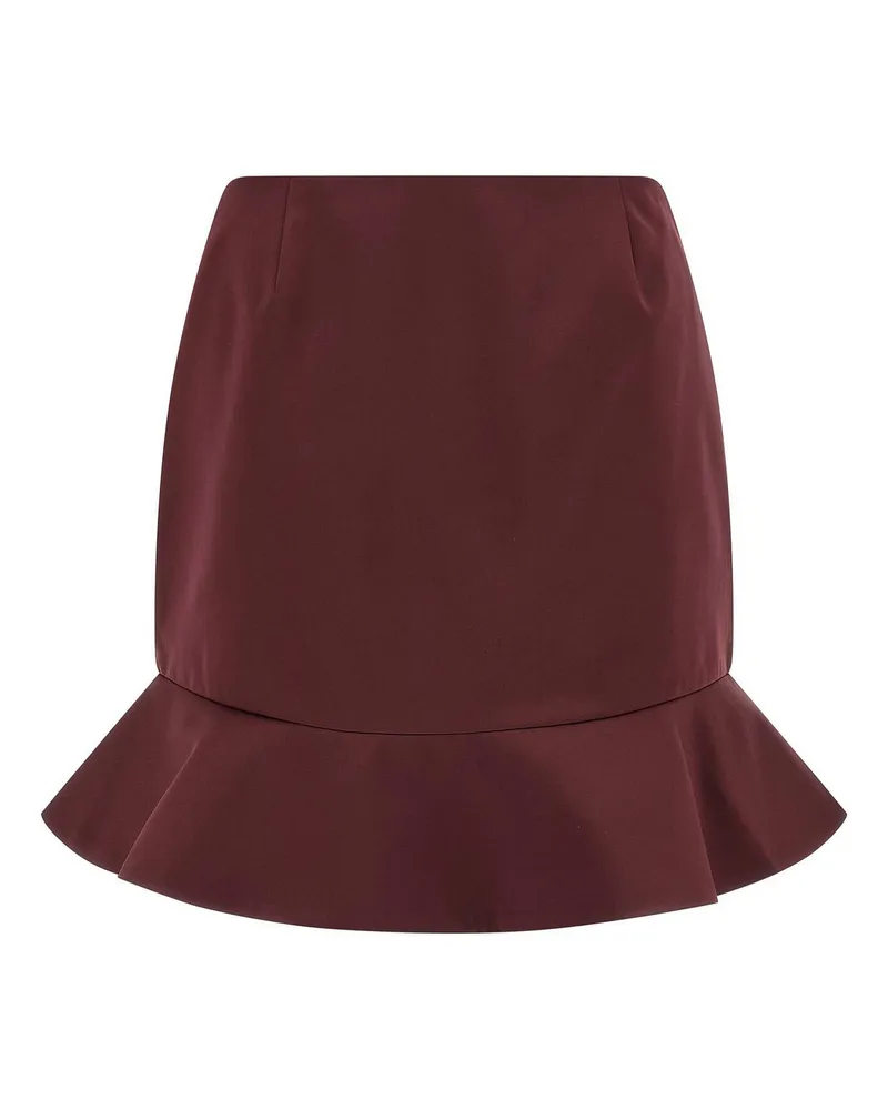 ROTATE Birger Christensen Minirock - Dunkelrot Dunkelrot
