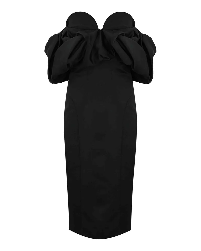 Elisabetta Franchi Knielanges Kleid - Schwarz Schwarz