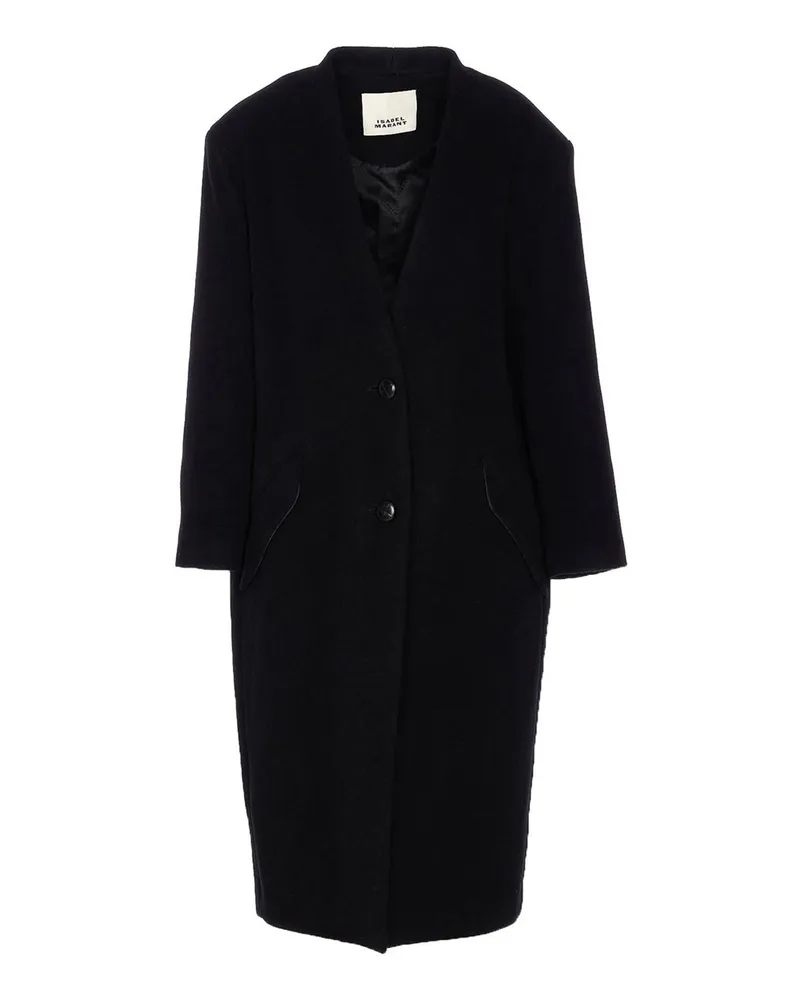 Étoile Isabel Marant Kurzer Mantel - Schwarz Schwarz