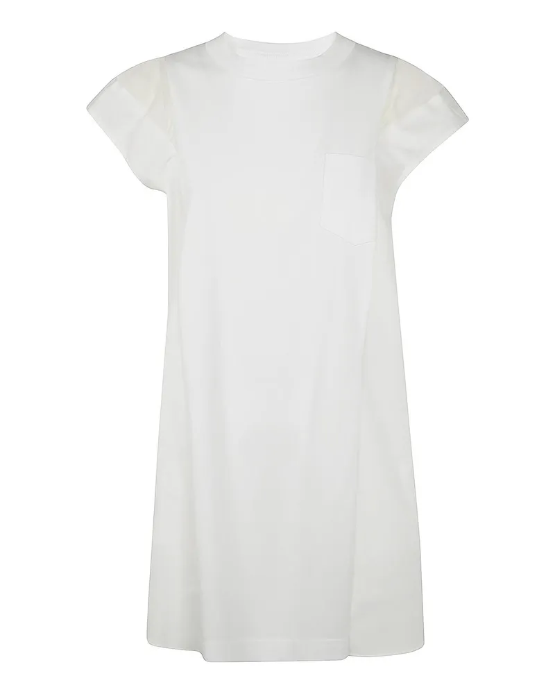 Sacai Kurzes Kleid - Weiß Weiß