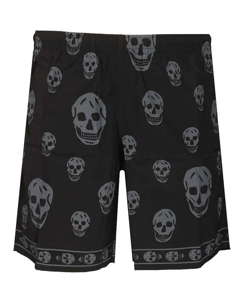 Alexander McQueen Badehose - Schwarz Schwarz