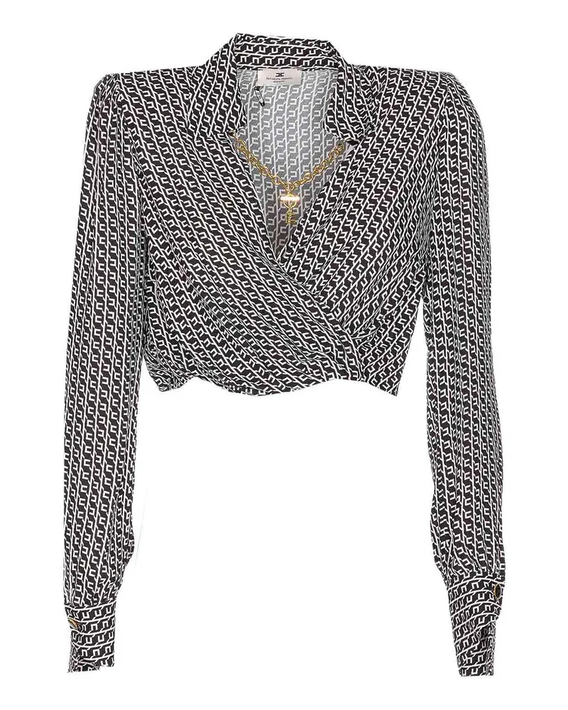 Elisabetta Franchi Hemd - Schwarz Schwarz