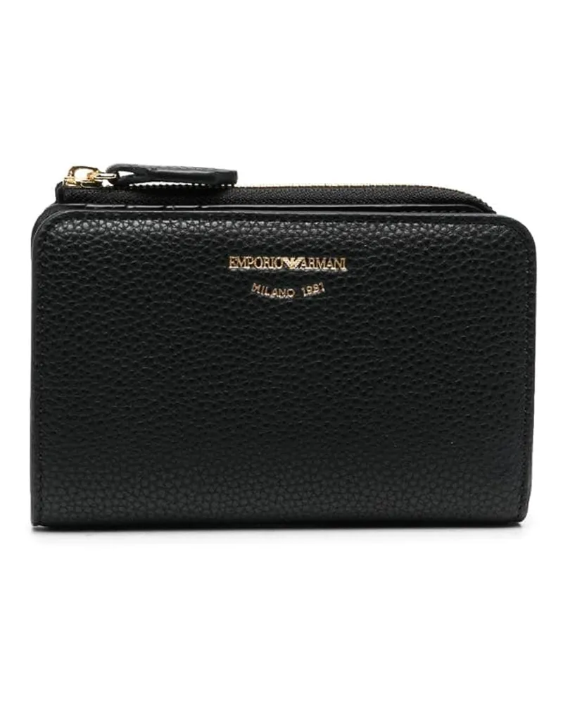 Emporio Armani Portemonnaie - Schwarz Schwarz