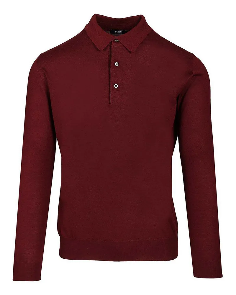 Fedeli Poloshirt - Dunkelrot Dunkelrot