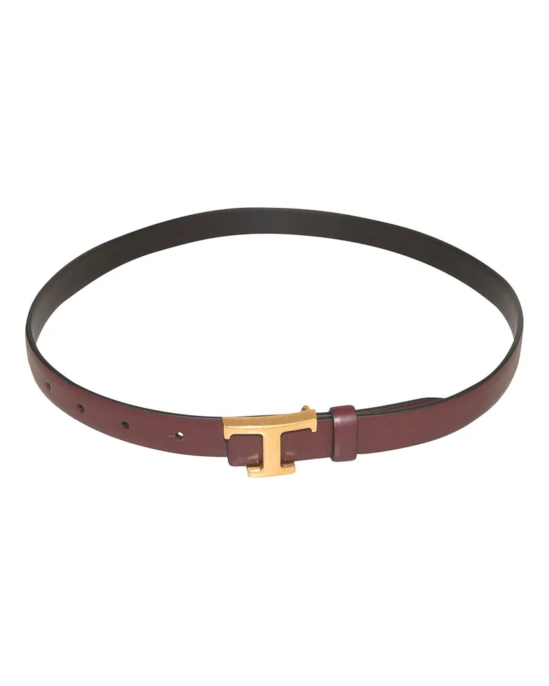 TOD'S Gürtel - Schwarz Bordeaux