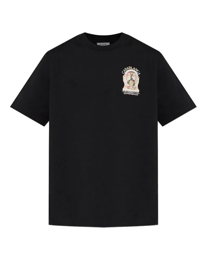 Casablanca Paris T-Shirt - Schwarz Schwarz