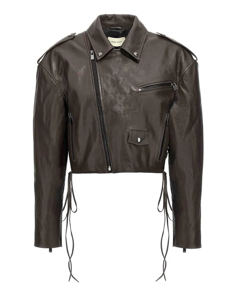 Magda Butrym Lederjacke - Braun Braun