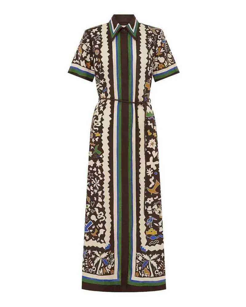 ALEMAIS Hemd - Blau Braun