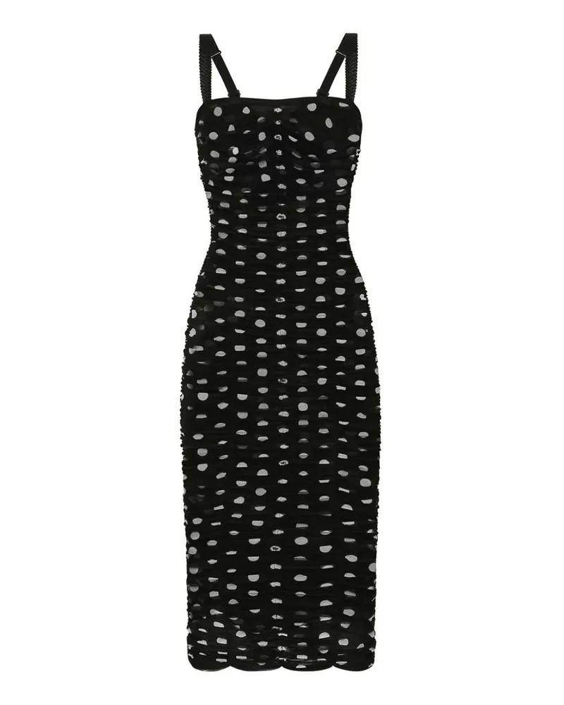 Dolce & Gabbana Knielanges Kleid - Schwarz Schwarz