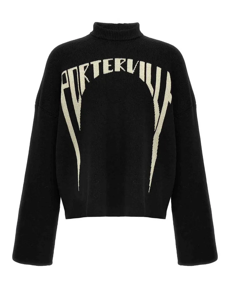 Rick Owens Rundhalspullover - Weiß Schwarz