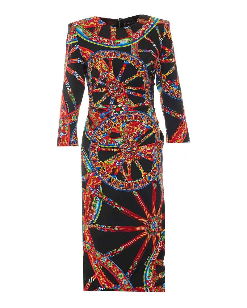 Dolce & Gabbana Knielanges Kleid - Bunt Bunt