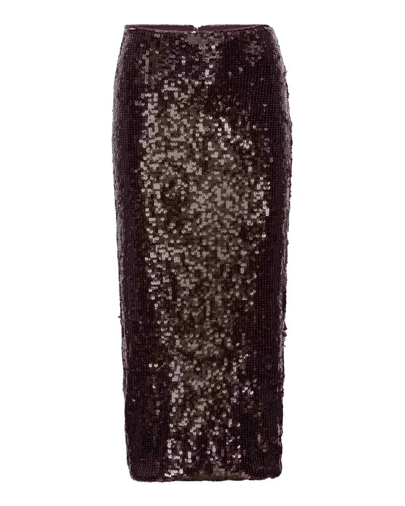 ROTATE Birger Christensen Langer Rock - Rot Rot