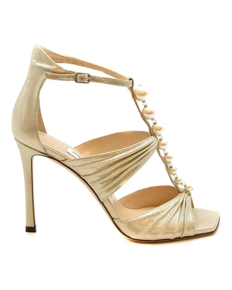 Jimmy Choo Sandalen - Weiß Gold