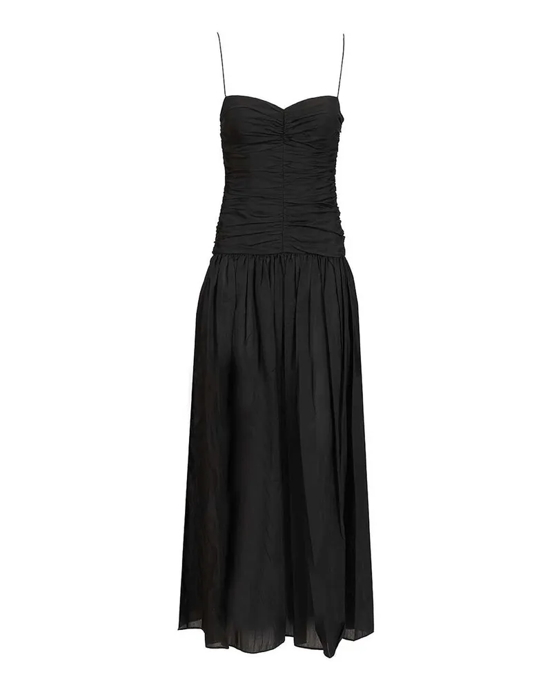 Matteau Knielanges Kleid - Schwarz Schwarz