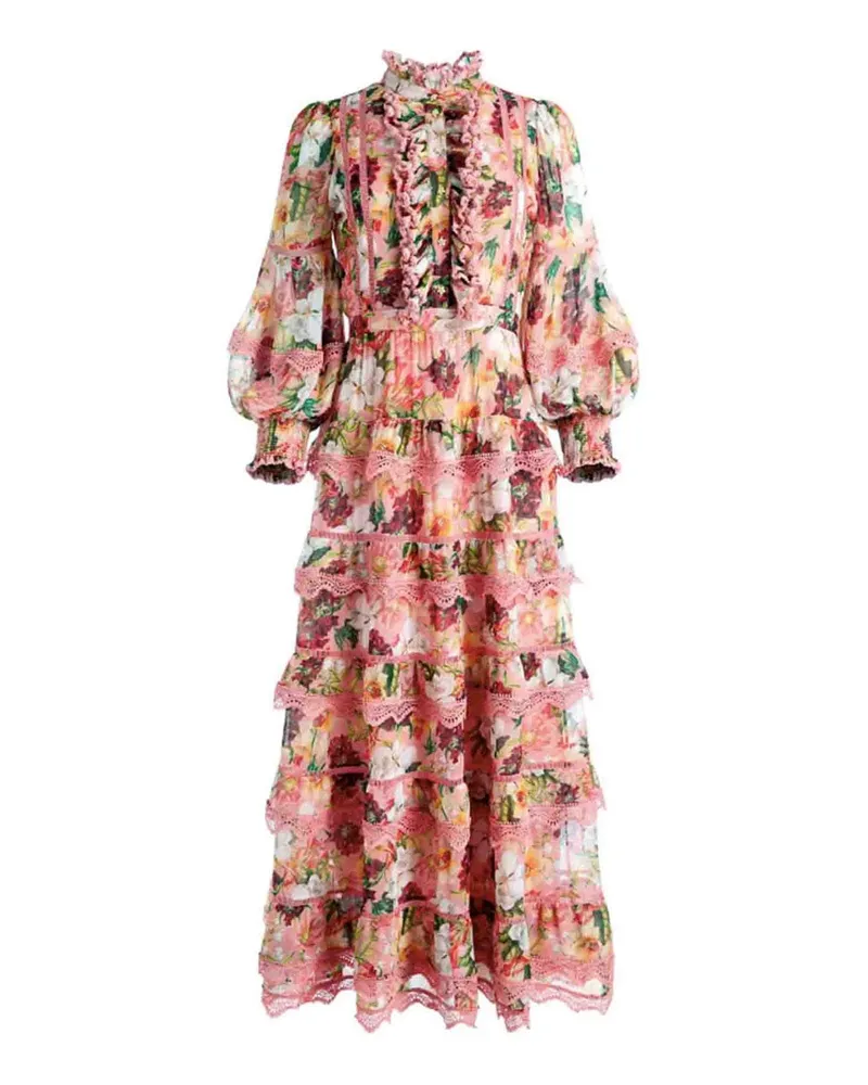 Alice + Olivia Knielanges Kleid - Bunt Bunt