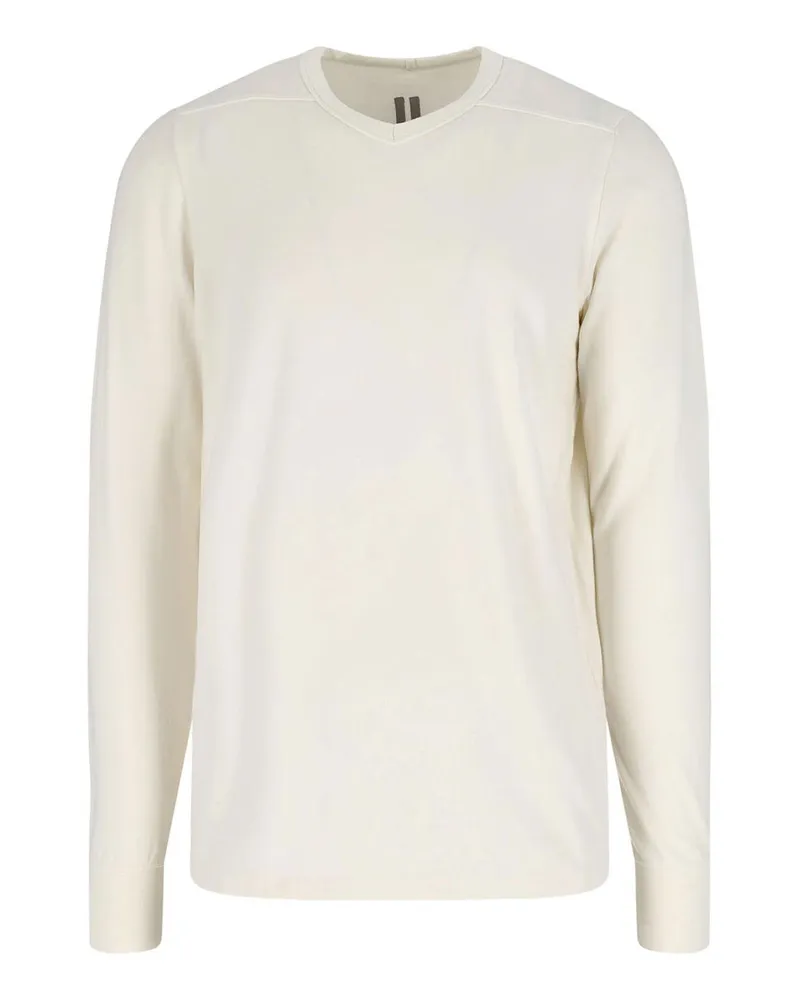 Rick Owens Rundhalspullover - Weiß Weiß