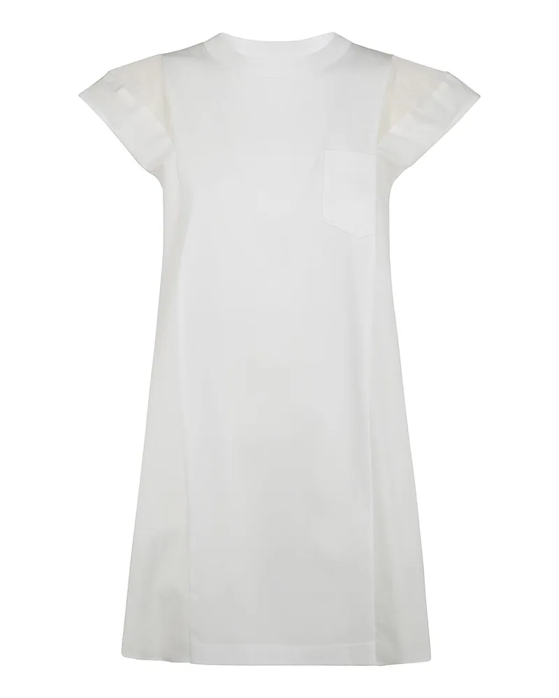 Sacai Maxikleid - Weiß Weiß
