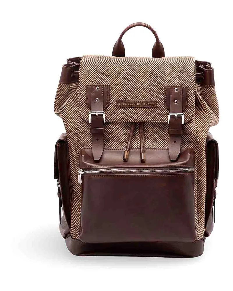Brunello Cucinelli Rucksack - Braun 