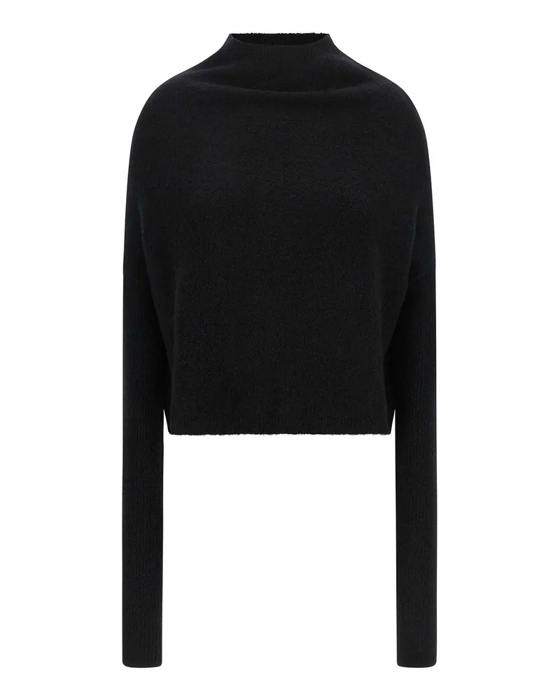 Rick Owens Rundhalspullover - Schwarz Schwarz