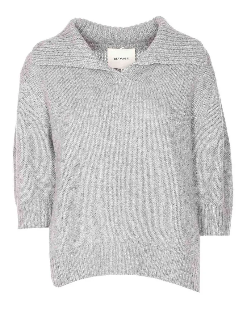 Lisa Yang V-Pullover - Grau Grau