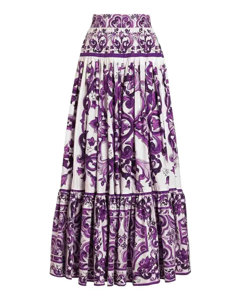 Dolce & Gabbana Langer Rock - Weiß Weiß