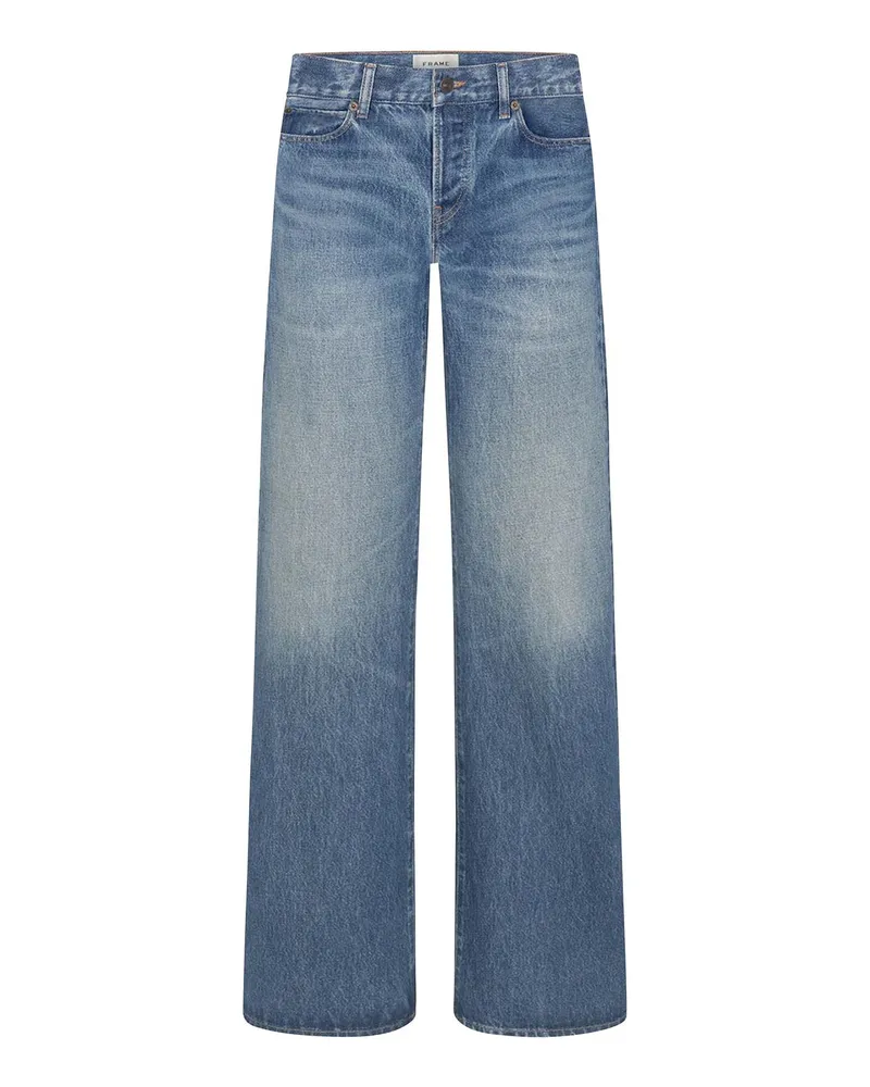 Frame Denim Straight Leg Jeans - Blau Blau