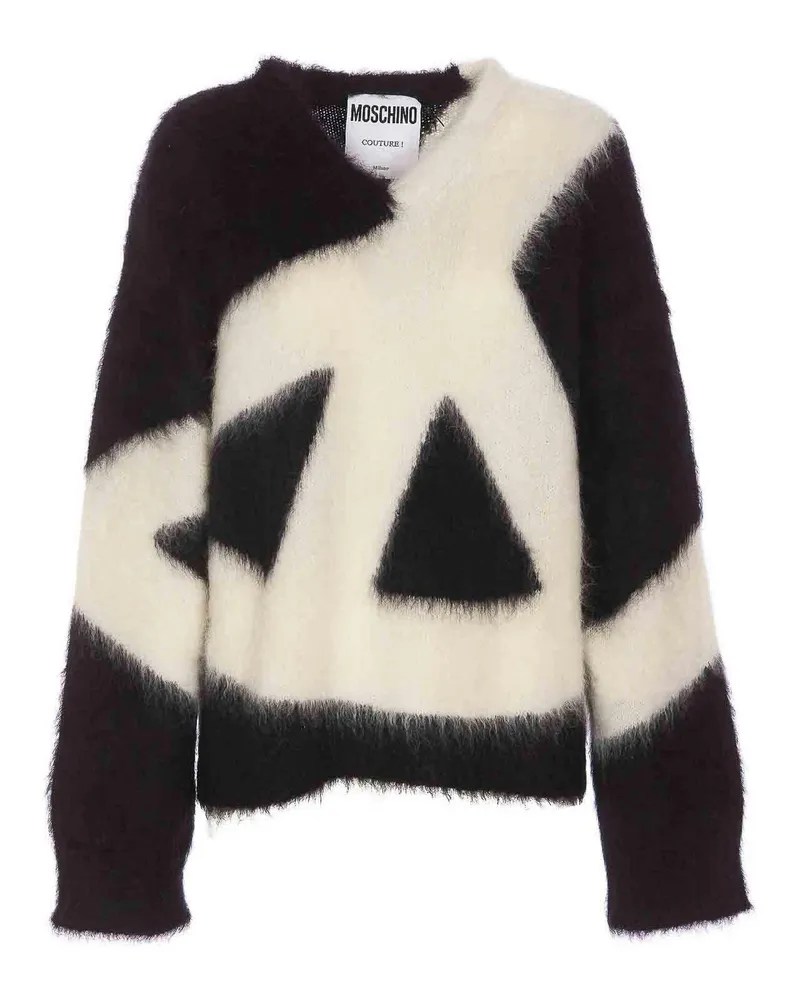 Moschino Rundhalspullover - Schwarz Schwarz