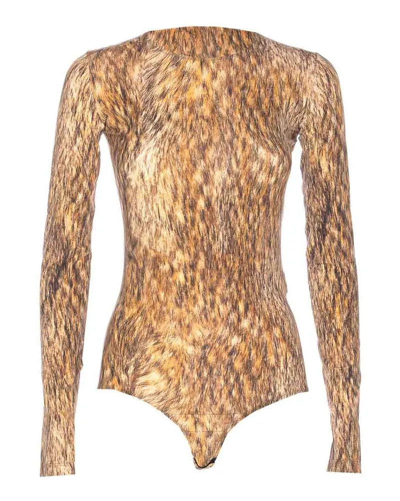 Maison Margiela Top - Braun Animal